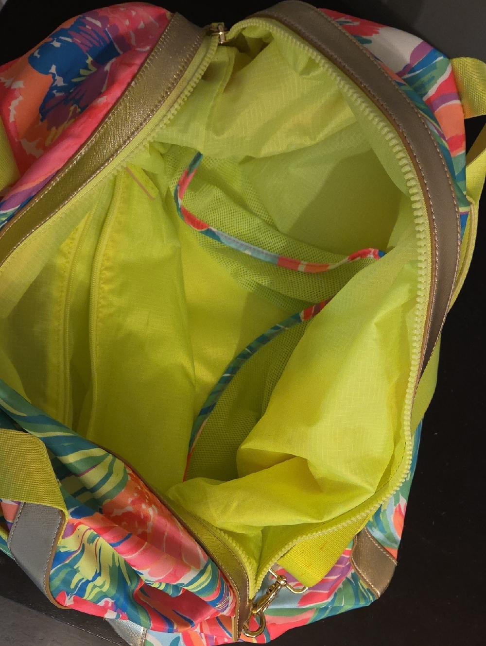 Lilly Pulitzer Neon Floral Tote Bag - Picture 5 of 6